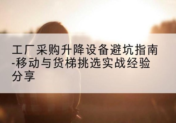 靖江移动式升降机怎么选-工厂采购升降设备避坑指南-移动与货梯挑选实战经验分享